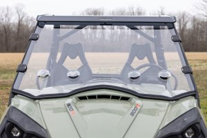 Can-Am Commander 1000 XT Full Windshield - Rough Country - Scratch Resistant, Vented - '12-'16 Can-Am Commander 1000 XT Full Windshield - Rough Country - Scratch Resistant, Vented - '12-'16